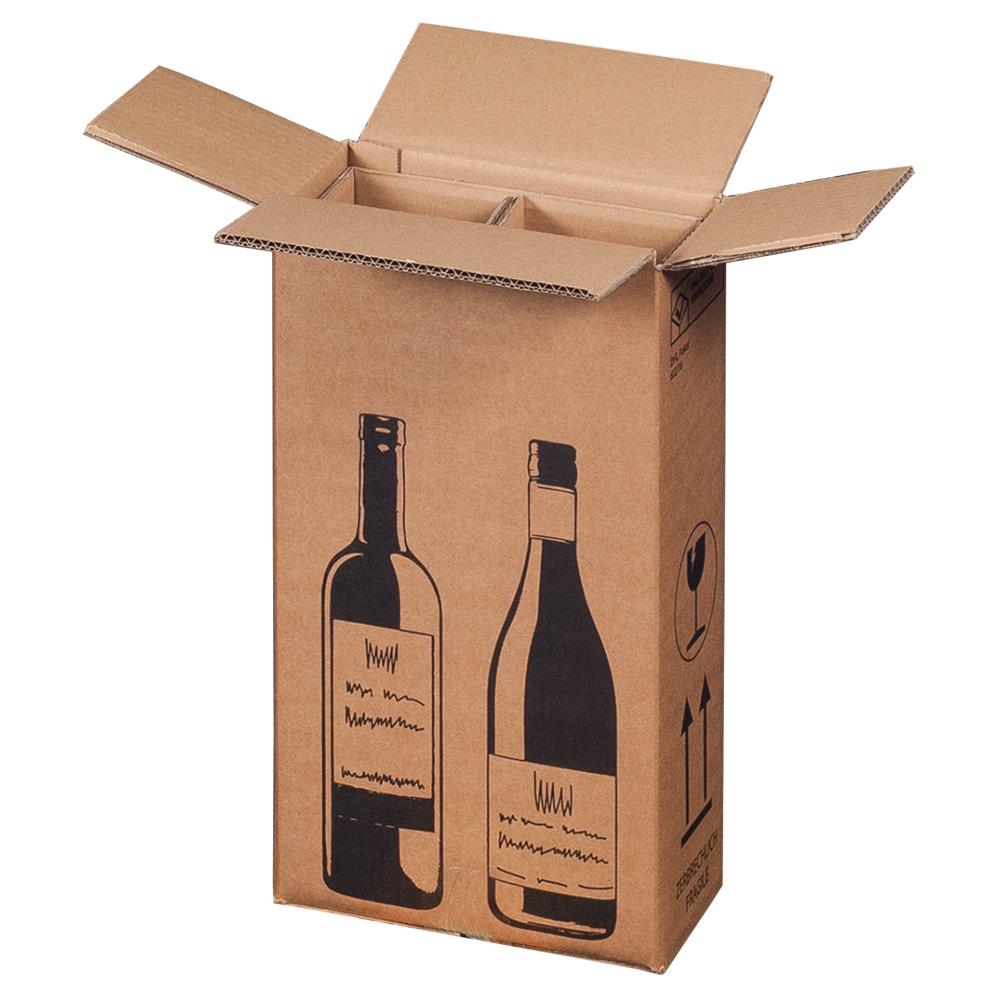 Wein-Versandkarton, PremiumLine, braun