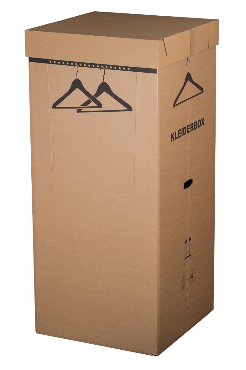 Kleiderbox, 570x570x1250 mm, braun