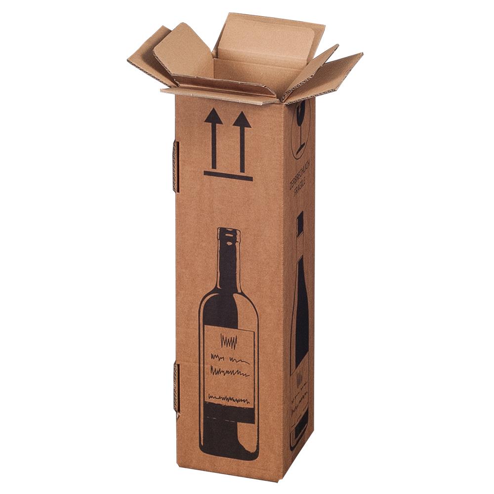 Wein-Versandkarton, PremiumLine, braun