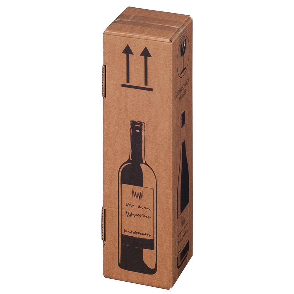 Wein-Versandkarton, PremiumLine, braun