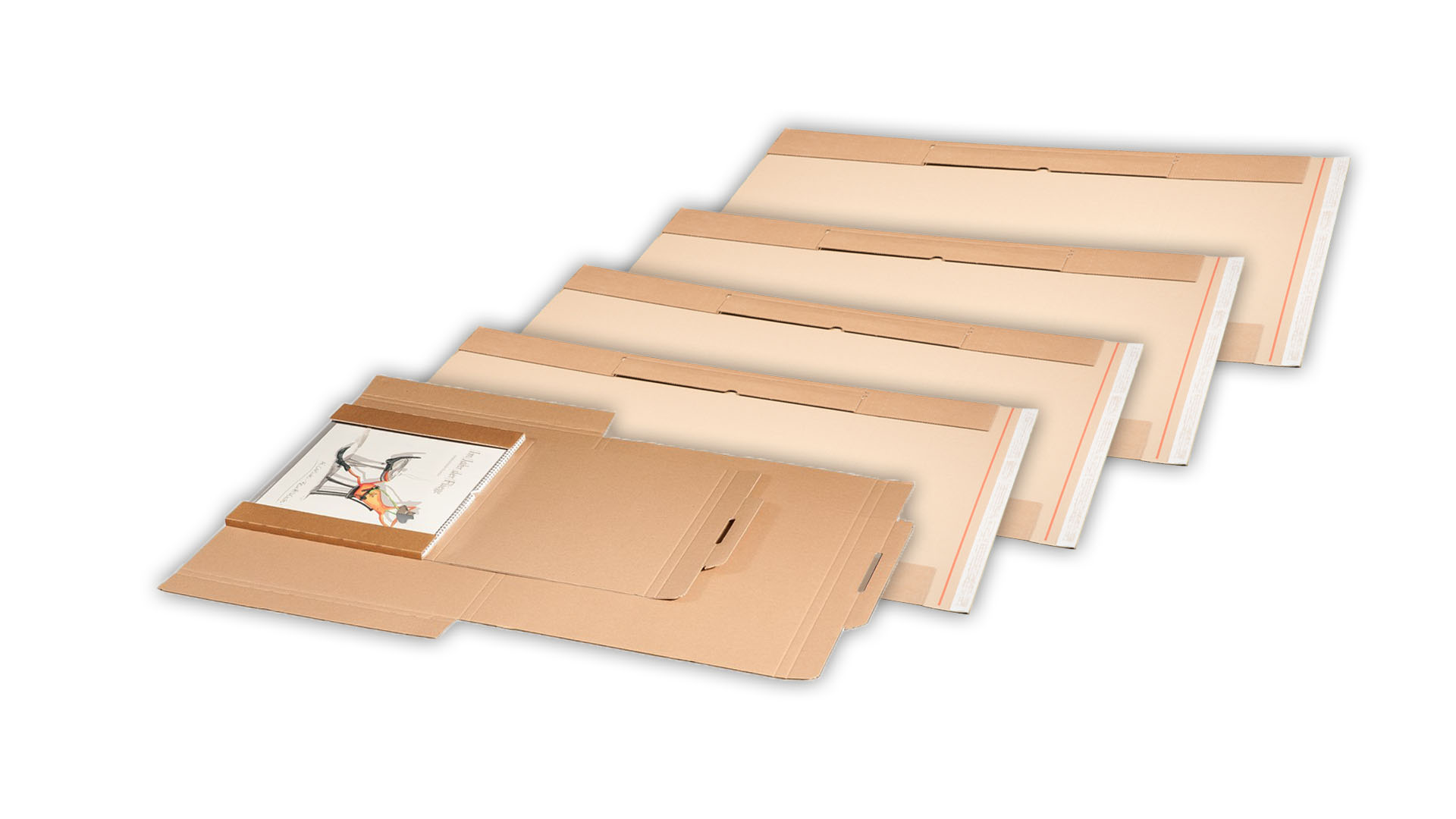 Kalenderverpackungen in verschiedenen Ausführungen: Spezielle Produkte für den Versand von Kalendern und ähnlichen großformatigen Waren. Kalenderverpackungen in verschiedenen Ausführungen: Spezielle Produkte für den Versand von Kalendern und ähnlichen großformatigen Waren.
