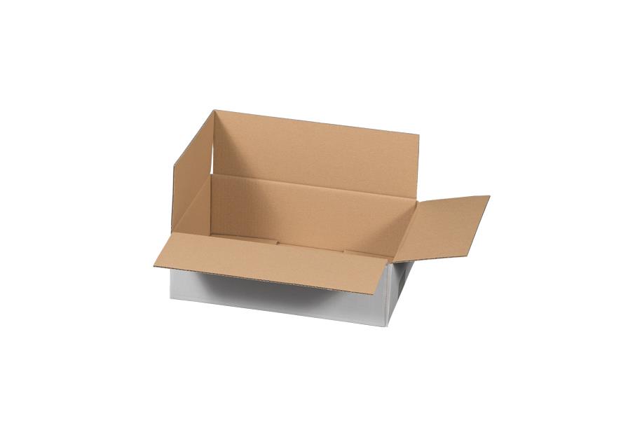Verpackungskarton, Wellpappe einwellig
