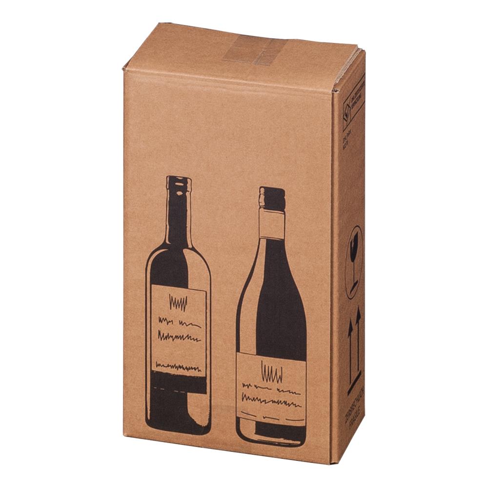 Wein-Versandkarton, PremiumLine, braun