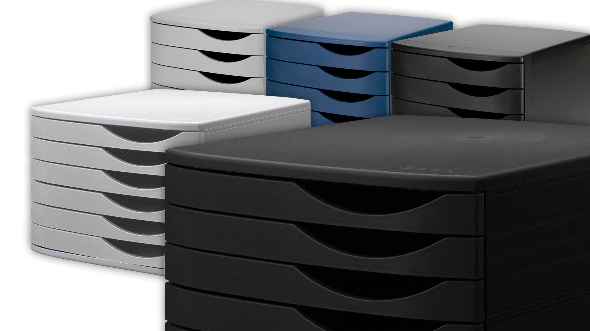 Schubladenboxen zur Aufbewahrung von Dokumenten und Unterlagen - für Struktur und Ordnung auf dem Schreibtisch