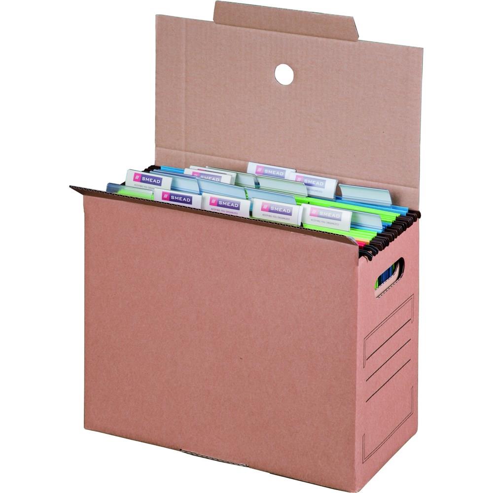 Archiv-Transportbox, braun, 330 x 162 x 282 mm